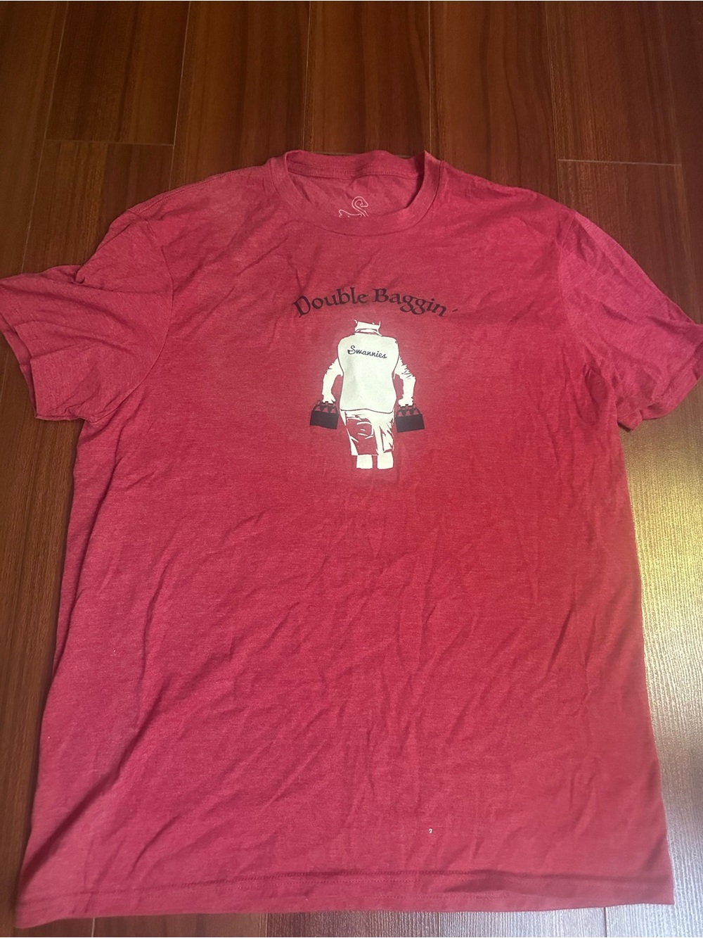 Double Baggin' Red Graphic Tee - Unbranded